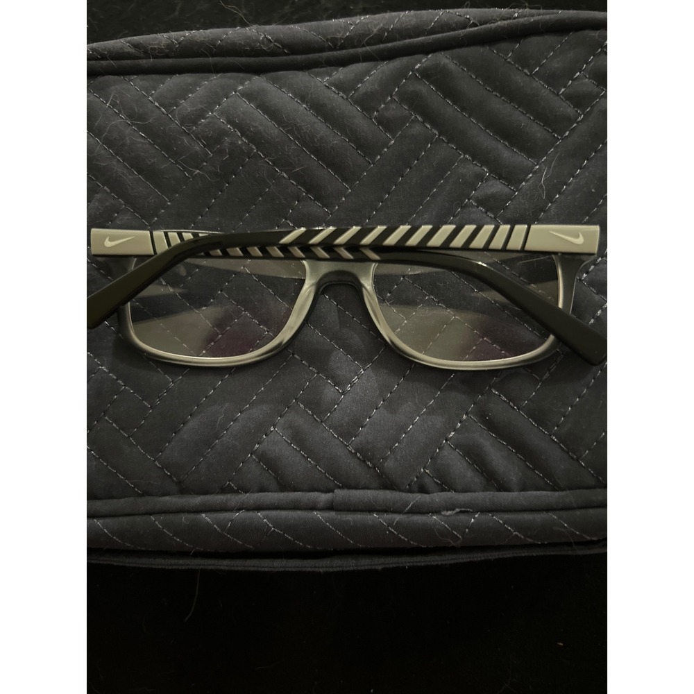 Nike Kids Eyeglasses Frames Black Clear 5509 018 48-17-130 Rectangle Boys Girls